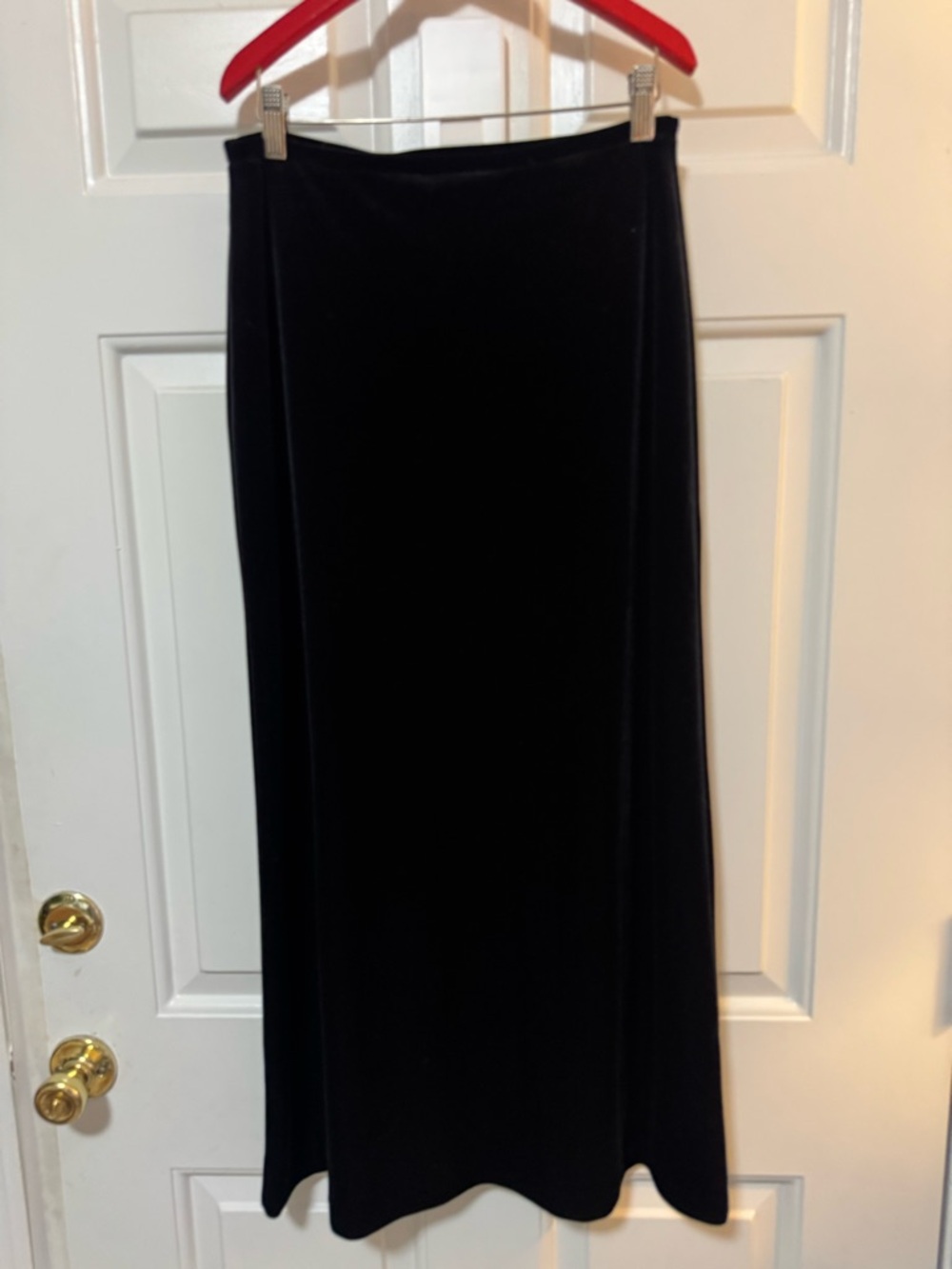 Vintage Betsey Johnson Black Label Velvet Maxi Skirt Black Size Medium